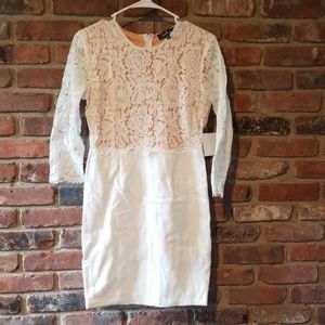 White Dress with Lace Detail